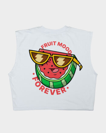 tank top blanco fruit mood forever summer club