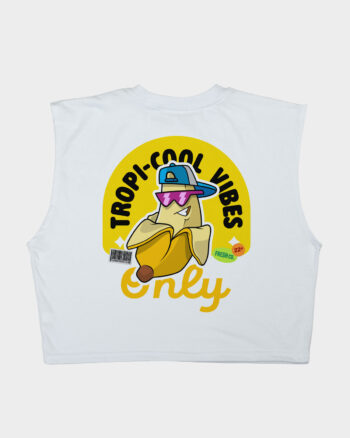 tank top blanco tropi-cool-vibes only premium summer club