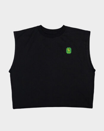 tank top negro frente limón summer club