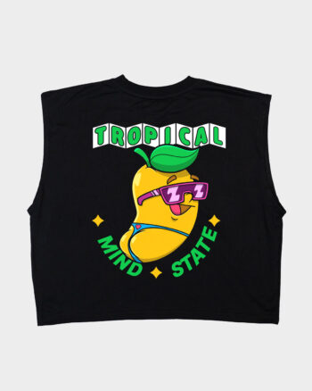 tank top negro tropical mind state summer club