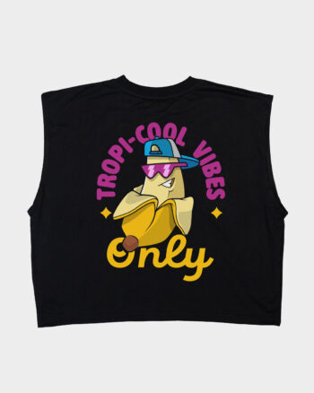 tank top negro tropi-cool-vibes summer club